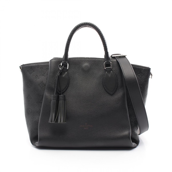 LOUIS VUITTON Omea Haumea 2way Handbag M55029 Mahina leather Black Used Women
