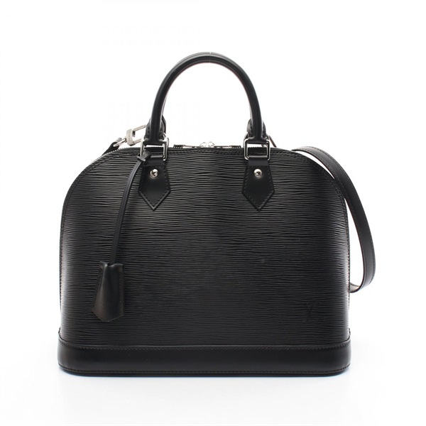 LOUIS VUITTON Alma PM 2way Shoulder Handbag M40302 Epi leather Black Black Used