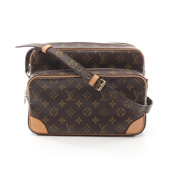 LOUIS VUITTON Nile Crossbody Shoulder Bag M45244 Monogram Canvas Brown Used LV