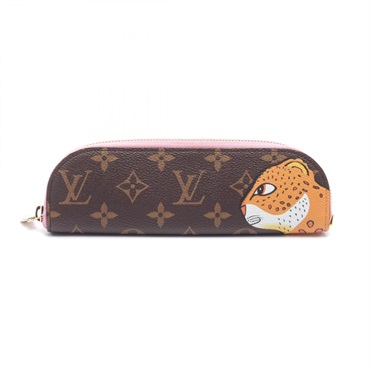 LOUIS VUITTON Pencil Pouch Charlotte pen case GI1111 canvas Brown Used LV