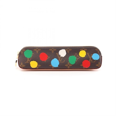 LOUIS VUITTON LV x YK Trousse Elisabeth Painted Dots pencil case GI0886 Monogram