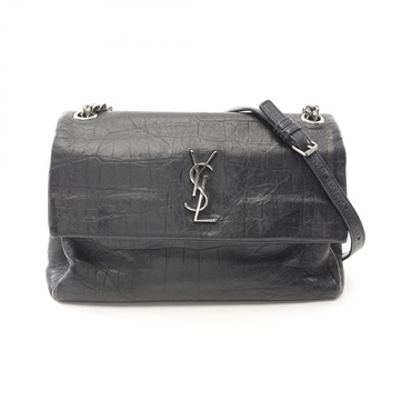 SAINT LAURENT PARIS West Hollywood Shoulder Bag 438176 leather Black Used Women