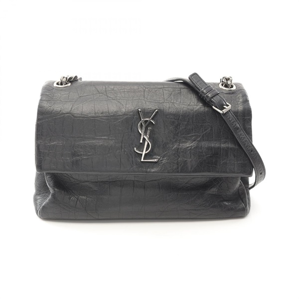SAINT LAURENT PARIS West Hollywood Shoulder Bag 438176 leather Black Used Women