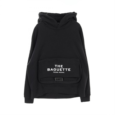FENDI x MARC JACOBS FF Baguette Hoodie FY1218AX2H cotton Black Used mens size M