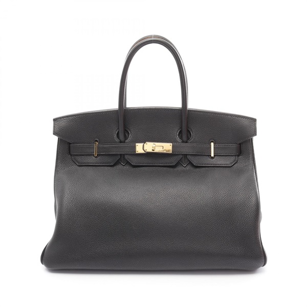 HERMES Birkin 35 Hand bag E Togo Madame leather Black Used GHW