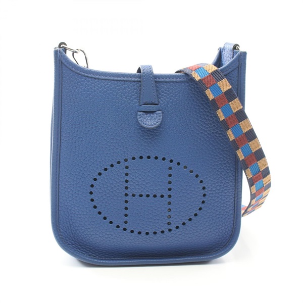 HERMES Evelyne TPM Amazon Shoulder Bag Z Taurillon Clemence Blue royale Used SHW