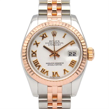 ROLEX Datejust G Wrist Watch 179171 Automatic 18KPG Gold SS Used Women