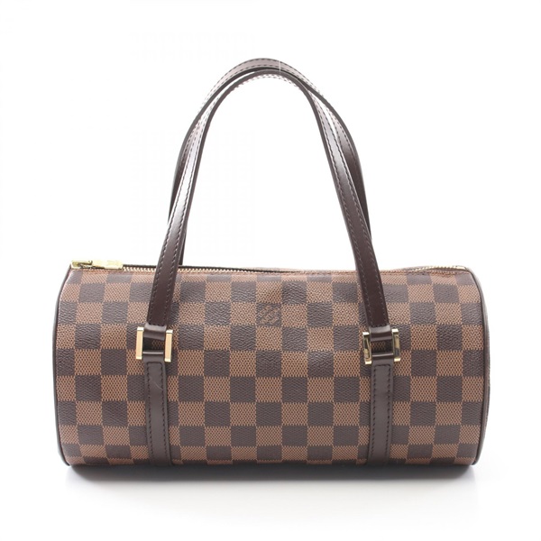 LOUIS VUITTON Papillon 26 Handbag N51304 Damier canvas Brown Ebene Used Women LV