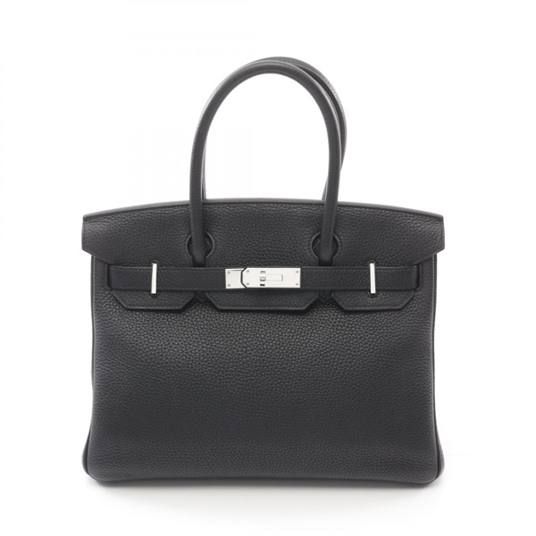 HERMES Birkin 30 Handbag Togo leather Black Used Women A SHW