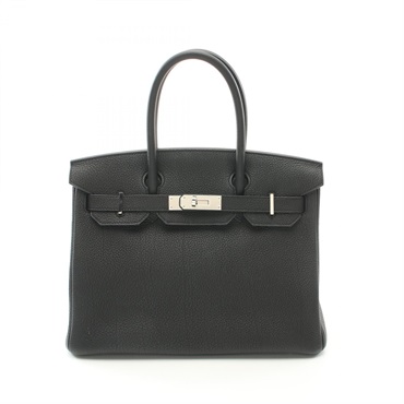 HERMES Birkin 30 Hand bag Z Togo leather Black Used SHW