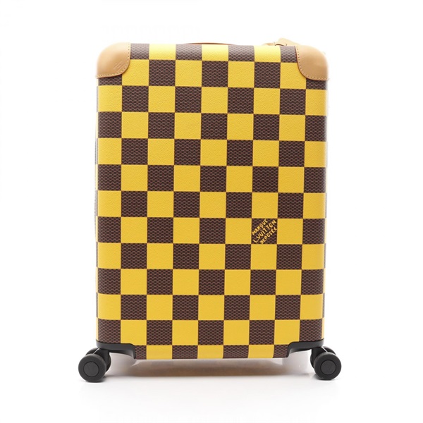 LOUIS VUITTON Horizon 55 Carry Bag N40566 Damier pop leather Yellow Brown Used