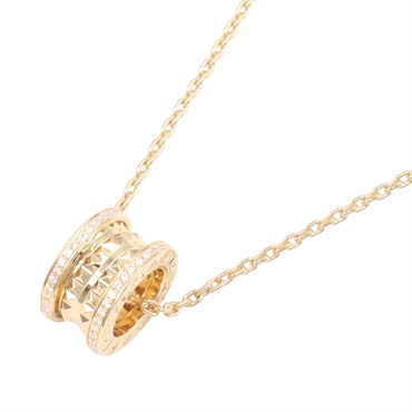 BVLGARI B-zero1 Lock Necklace pendant 18KYG Yellow Gold Diamond used women