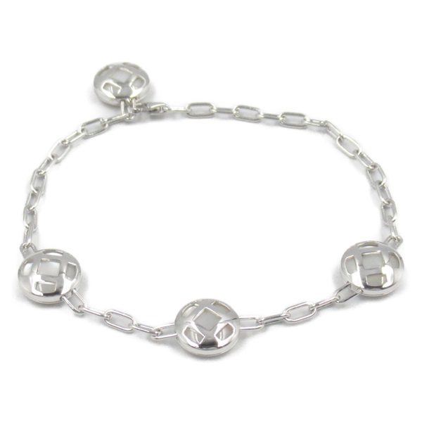 CARTIER Pasha Grid Bracelet 4 Motifs Mother of Pearl 18KWG white gold Used Women