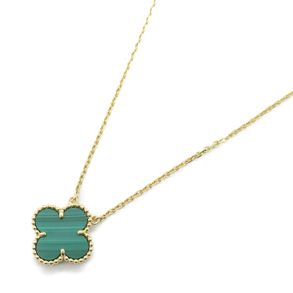 Van Cleef & Arpels Vintage Alhambra Necklace 18KYG Gold) Malachite Used women