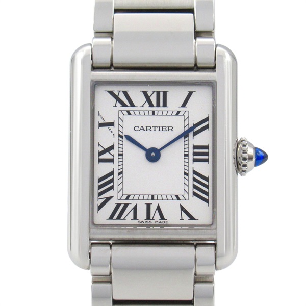 CARTIER tank mast SM Wrist Watch WSTA0051 Quartz Stainless Steel Used Women