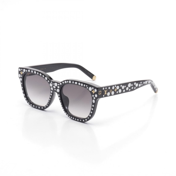 LOUIS VUITTON yayoi kusama 1.1 millionaire sunglasses Z1904E Plastic Black Used