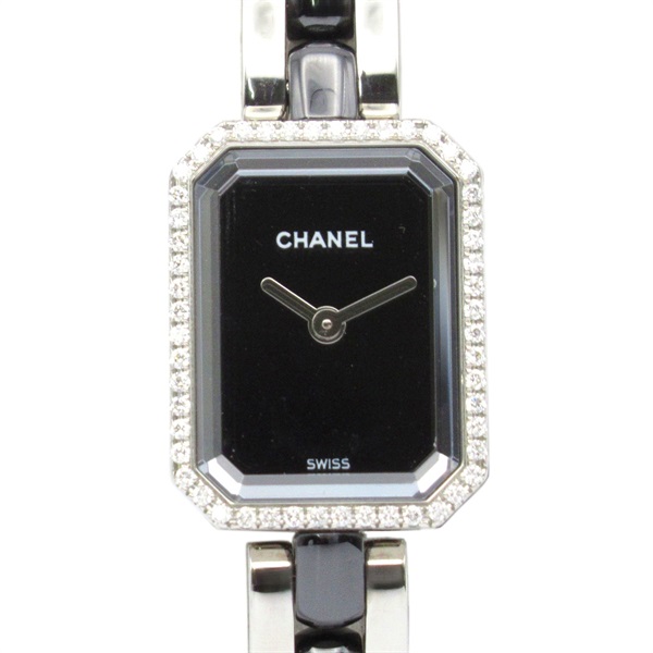 CHANEL Premiere Triple Bracelet Wrist Watch H3058 Quartz SS ceramic Used Women