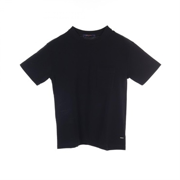 LOUIS VUITTON Half Damier Pocket T-shirt HJY40W cotton Black Used mens XS