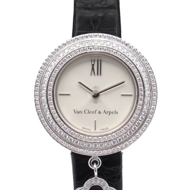 Van Cleef & Arpels Wrist Watch VCAR029900 Quartz 18KWG Gold leather Used Women