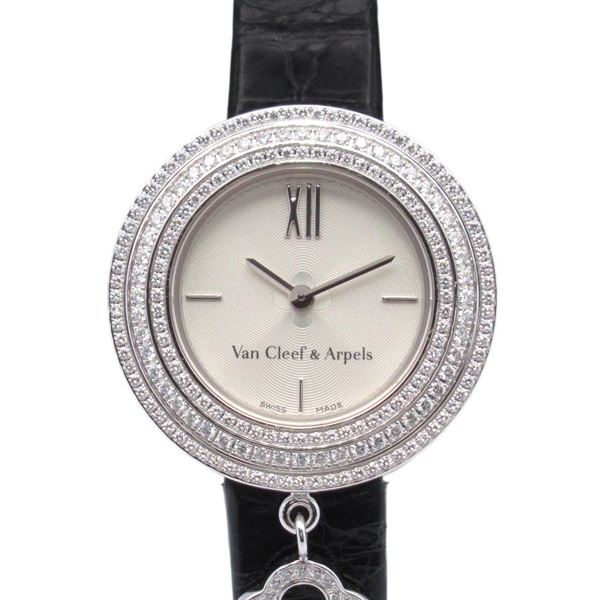 Van Cleef & Arpels Wrist Watch VCAR029900 Quartz 18KWG Gold leather Used Women