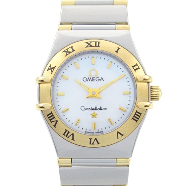 OMEGA Constellation Mini Wrist Watch 1362.70 Quartz 18KYG gold SS Used Women