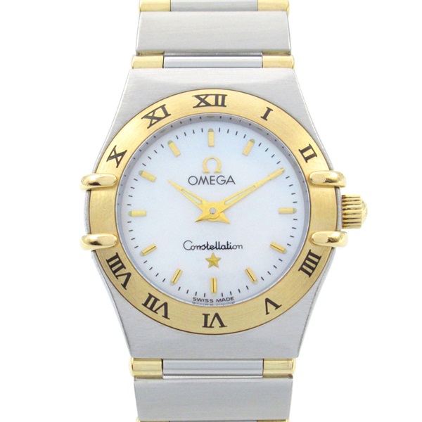 OMEGA Constellation Mini Wrist Watch 1362.70 Quartz 18KYG gold SS Used Women