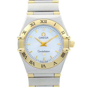 OMEGA Constellation Mini Wrist Watch 1362.70 Quartz 18KYG Gold SS Used Women