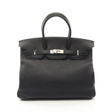 HERMES Birkin 35 Hand bag H Togo leather Black Used SHW