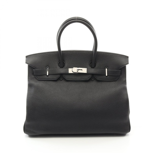 HERMES Birkin 35 Hand bag H Togo leather Black Used SHW