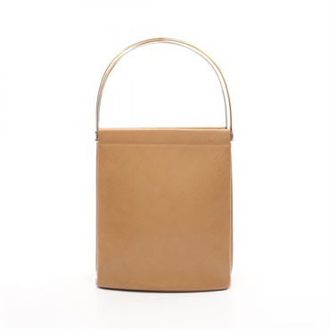 CARTIER Trinity Handbag Calf leather Beige Used Women