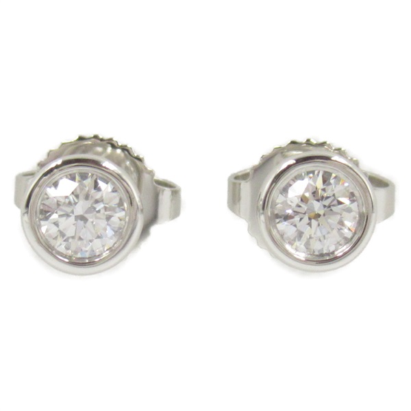 TIFFANY＆CO By the Yard Diamond Pierced earrings Pt950 Platinum Used women