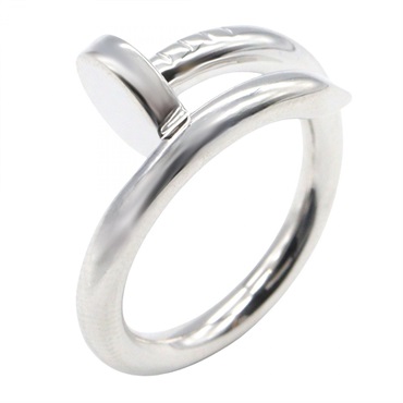 CARTIER Juste un Clou Ring 18KWG White Gold Used women US size 5 #49