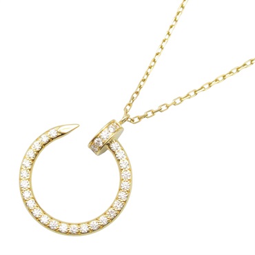 CARTIER Juste un Clou Diamond Necklace Pendant 18KYG Yellow Gold Used women