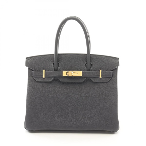 HERMES Birkin 30 Hand bag W 027633CP Togo leather Gris Misty GHW