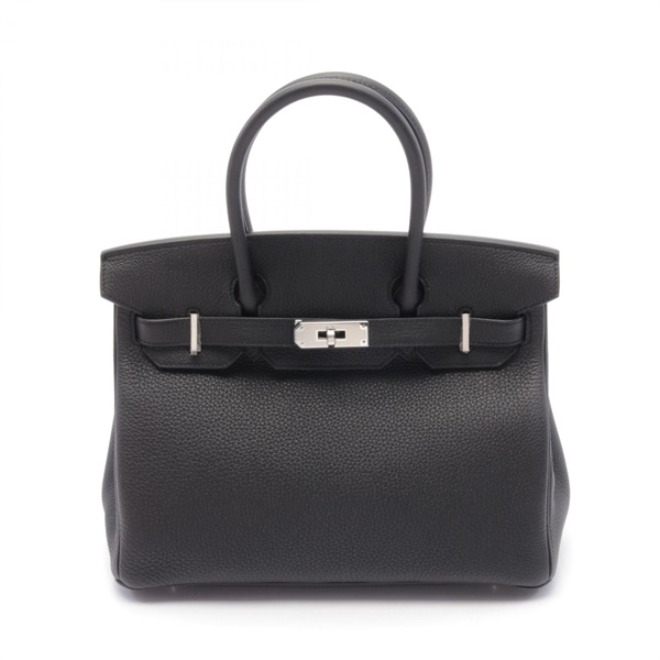 HERMES Birkin 30 Hand bag D 030520CK Togo leather Black Used SHW