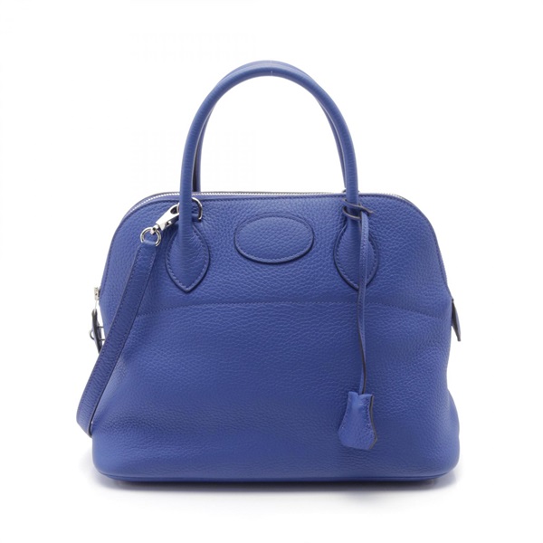 HERMES Bolide 31 Hand shoulder bag B 073419CK Taurillon Clemence Blue electric