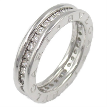 BVLGARI B-zero1 Diamond 1 band Ring 18KWG White Gold Used women US size 6.25 #52