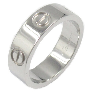 CARTIER Love ring #5.75 US size Pt950 Platinum Silver Used
