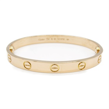 CARTIER Love Bracelet 18KPG Pink Rose Gold Used Women #16