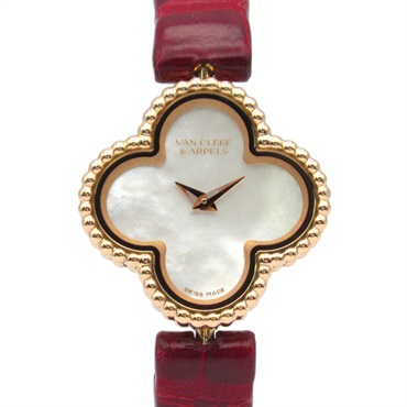 Van Cleef & Arpels Sweet Alhambra Wrist Watch VCAR08SF00 Quartz 18KPG Used Women