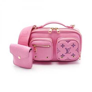 LOUIS VUITTON Utility Crossbody Rose 2way Handbag M59244 leather Pink Used Women
