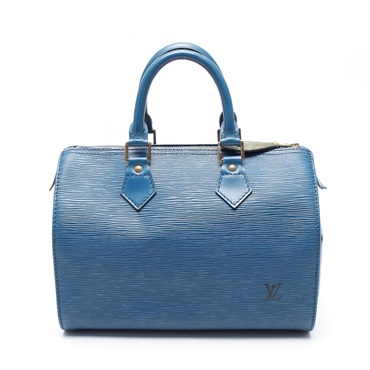 LOUIS VUITTON Speedy 25 Handbag M43015 Epi leather Toledo Blue Used Women LV