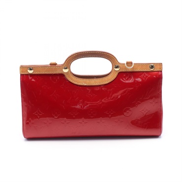 LOUIS VUITTON Roxbury Drive Handbag M91987 Vernis leather Pomme Damour Used LV