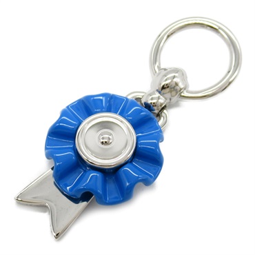 HERMES Charm Flott Bag charm 603143S Silver plating Blue Used Women