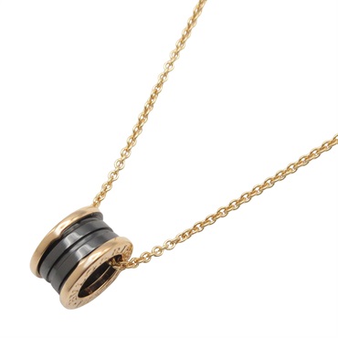 BVLGARI B-zero1 Necklace pendant Ceramic 18KRG Pink Rose Gold Used unisex