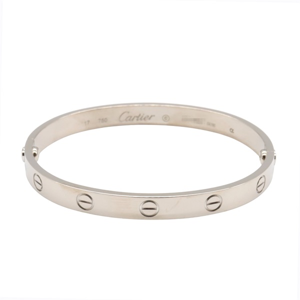 CARTIER Love Bracelet 18KWG White Gold used Women #17