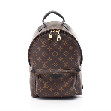 LOUIS VUITTON Palm Springs PM Backpack M41560 Monogram canvas Brown Black Used