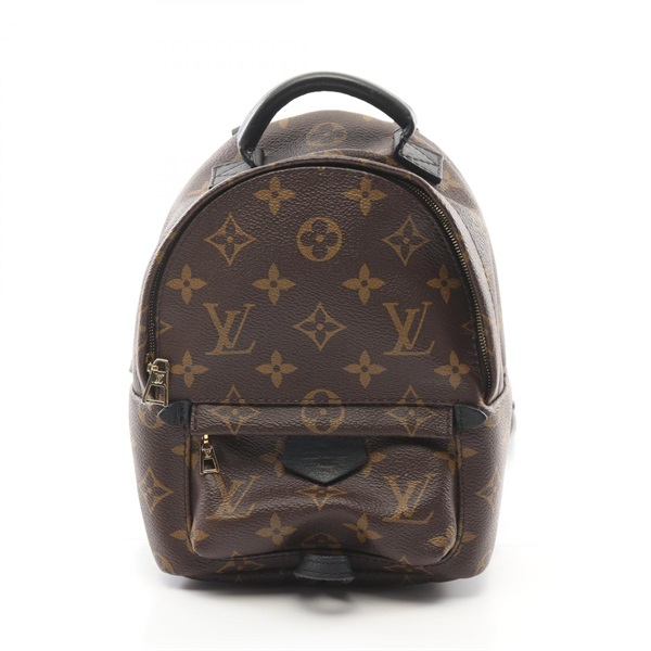 LOUIS VUITTON Palm Springs Mini Backpack M41562 Monogram canvas Brown Black Used