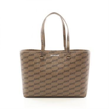 BALENCIAGA BB Monogram Signature Medium Shopper Tote Bag 702698210DH2762 canvas