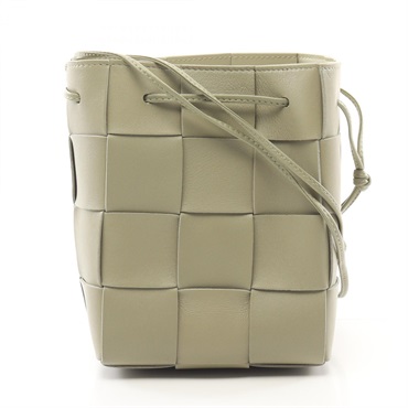 BOTTEGA VENETA Small Cassette Bucket Shoulder Bag 680218VCQC42916 travertin